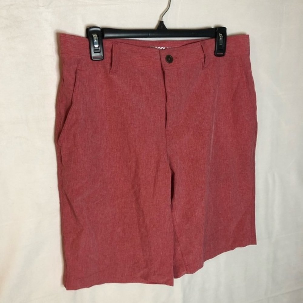 Cool Keep Performance Stretch Red Shorts Mens Size 32